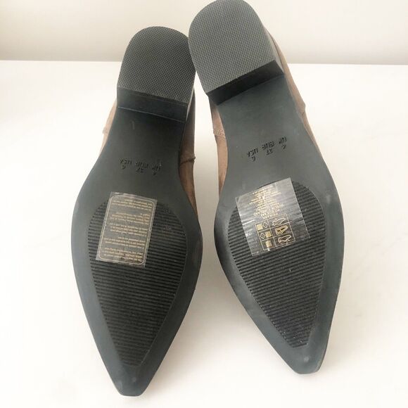 Atmosphere Womens Size 6 Brown Suede Pointed Toe Slip-On Chelsea Boots Booties - Picture 8 of 8